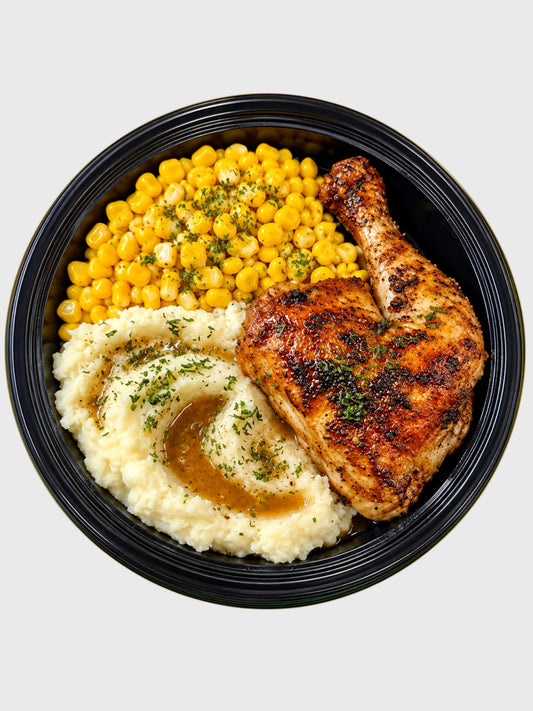 #74 Roasted Chicken/ Mashed Potatoes/ Corn