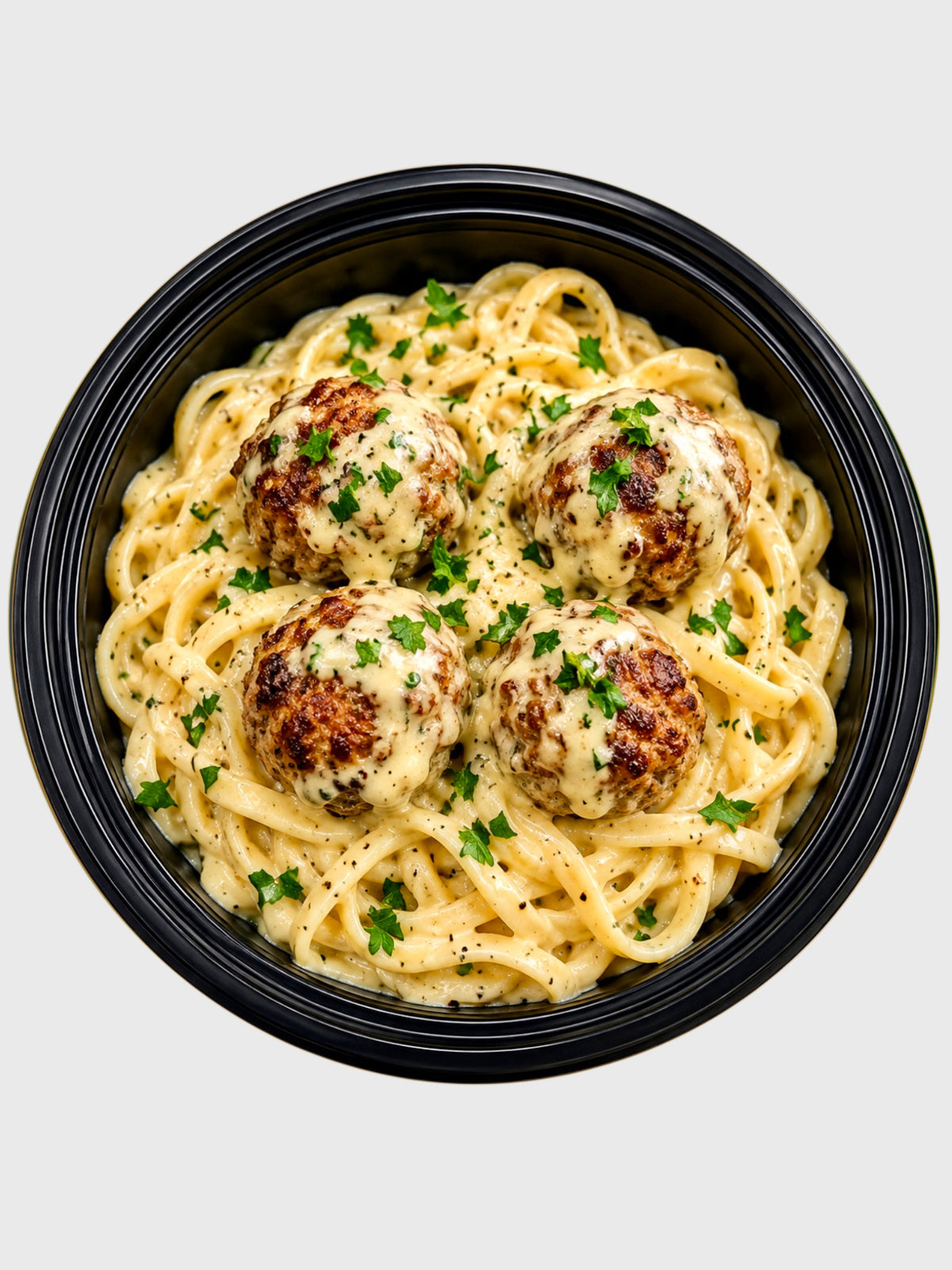 #14 Spaghetti Alfredo / Chicken Meatballs