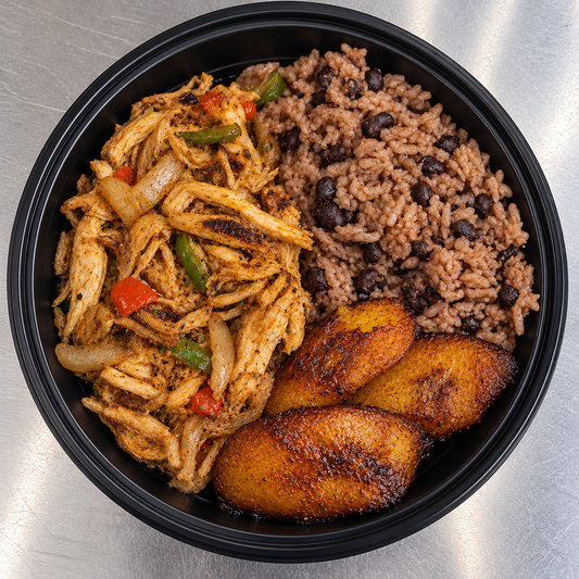 23 Chicken Vaca Frita / Congri Rice / Sweet Plantains